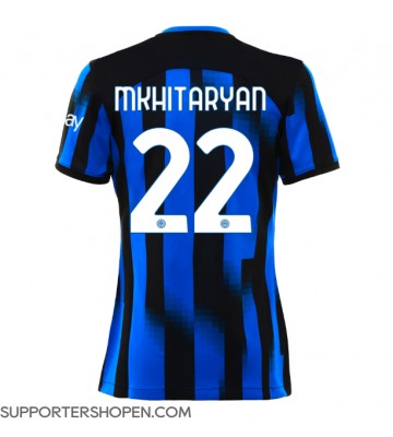 Inter Milan Henrikh Mkhitaryan #22 Hemma Matchtröja Dam 2023-24 Kortärmad